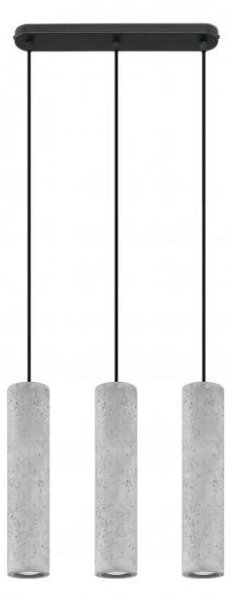 Lampadario a Sospensione in Cemento Leggero 3xGU10 LUVO 3 da interno