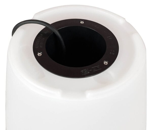 Vaso Illuminabile Tondo Ø33 H90cm E27 Colore Bianco