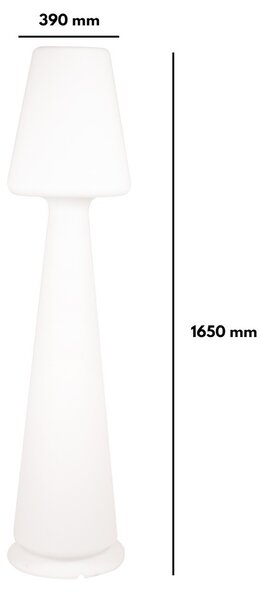 Piantana Illuminabile 165cm E27 Colore Bianco