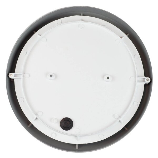Plafoniera da Esterno E27 Grigia IP54 Ø258mm con Griglia Colore Grigio