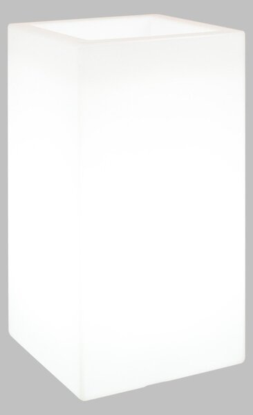 Vaso Illuminabile 40x40xH80cm E27 Colore Bianco