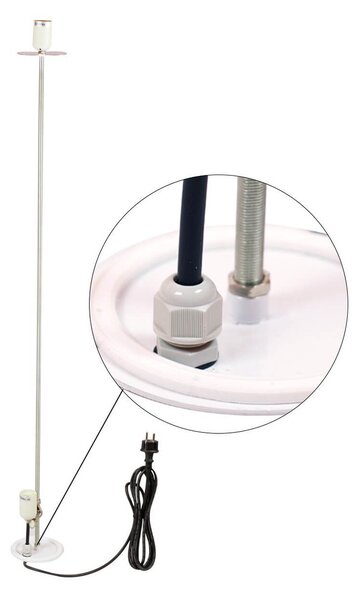 Piantana Illuminabile 165cm E27 Colore Bianco