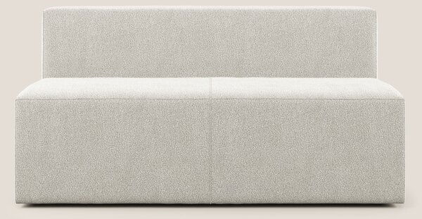 Nettuno modulo centrale maxi in morbido tessuto bouclè T07 bianco