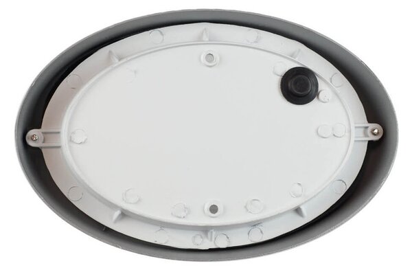 Plafoniera E27 IP54 Grigia 214x142mm Colore Grigio