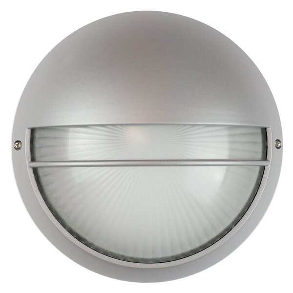 Plafoniera da Esterno E27 Grigia IP54 Ø258mm mod. Palpebra Colore Grigio