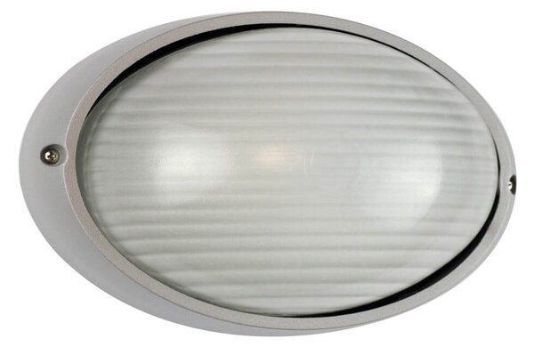 Plafoniera E27 IP54 Grigia 214x142mm Colore Grigio