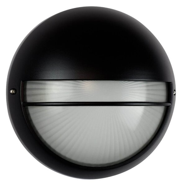 Plafoniera da Esterno E27 Nera IP54 Ø258mm mod. Palpebra Colore Nero