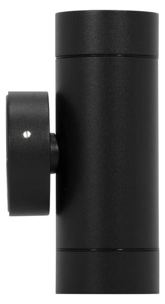 Applique Cilindrica Bidirezionale IP65 GU10 Nero Colore Nero