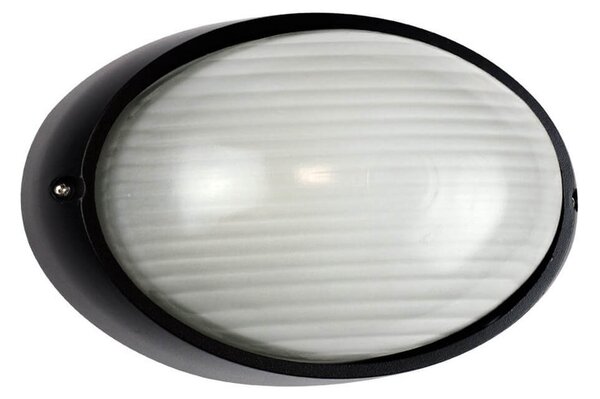 Plafoniera E27 IP54 Nera 214x142mm Colore Nero