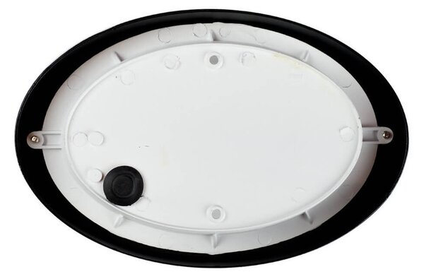Plafoniera E27 IP54 Nera 214x142mm con Griglia Colore Nero