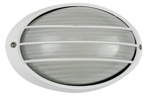 Plafoniera E27 IP54 Bianca 214x142mm Colore Bianco