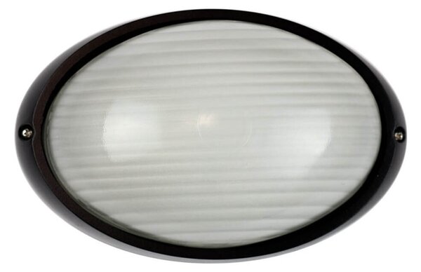 Plafoniera E27 IP54 Nera 214x142mm Colore Nero