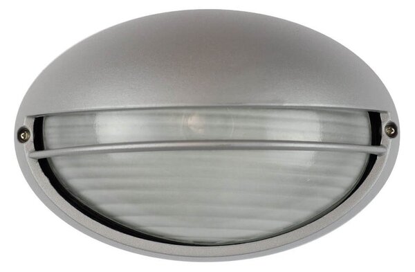 Plafoniera E27 IP54 Grigia 214x142mm mod. Palpebra Colore Grigio