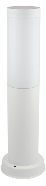 Paletto da Giardino 40cm acciaio inox BIANCO IK06 IP54 base E27