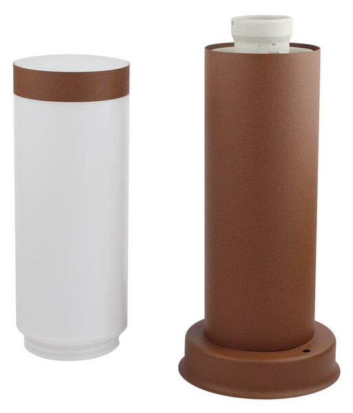 Paletto da Giardino 40cm acciaio inox CORTEN IK06 IP54 base E27