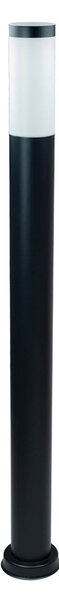 Paletto da Giardino 100cm acciaio inox NERO IK06 IP54 base E27