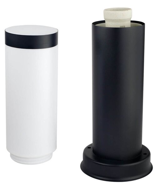 Paletto da Giardino 40cm Acciaio Inox NERO IK06 IP54 base E27