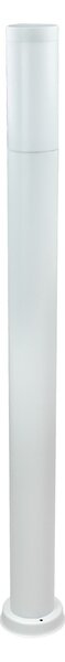 Paletto da Giardino 100cm acciaio inox BIANCO IK06 IP54 base E27