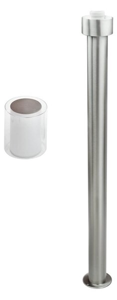 Paletto da Giardino 100cm acciaio INOX IK06 IP54 - base E27
