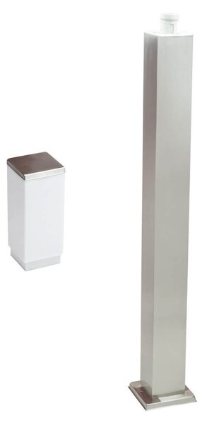 Paletto da Giardino 100cm acciaio INOX IK06 IP54 base E27