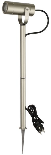 Faretto a Picchetto Acciaio Inox Orientabile GU10 IP54 Alt. 61cm