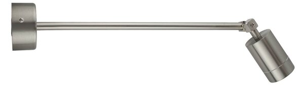 Faretto da Parete Acciaio INOX GU10 IP54 Orientabile per Insegne e Arredo