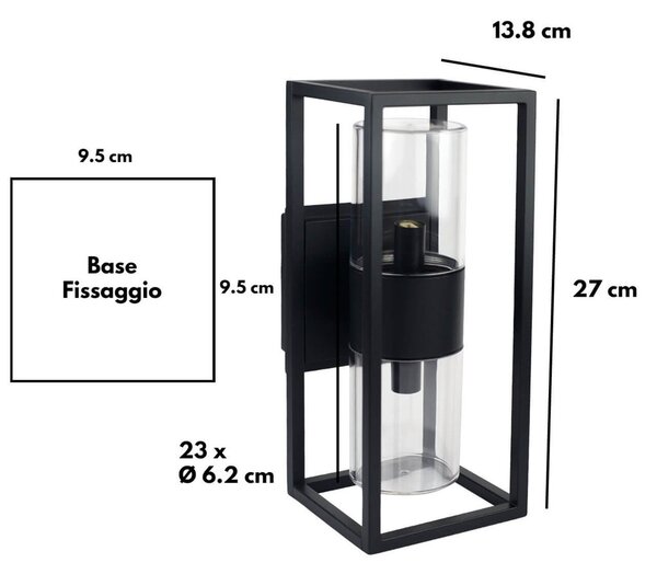 Applique Nera 2xG9 - SERIE VIMO