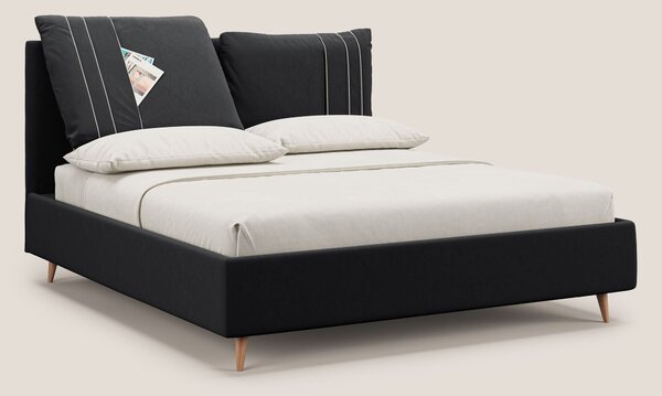 Nathan letto contenitore con cuscini regolabili con tasche in microfib