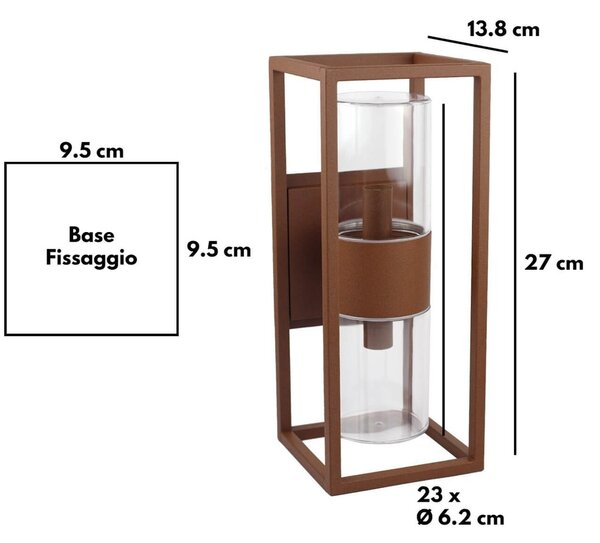 Applique Corten 2xG9 - SERIE VIMO