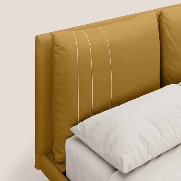 Giselle letto moderno con cuscini testata regolabili con tasche in mic