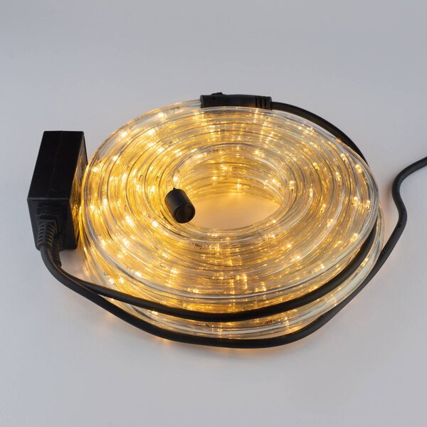 Tubo LED Natalizio 10m IP44 Colore Bianco Caldo 2500 - 2800 °K
