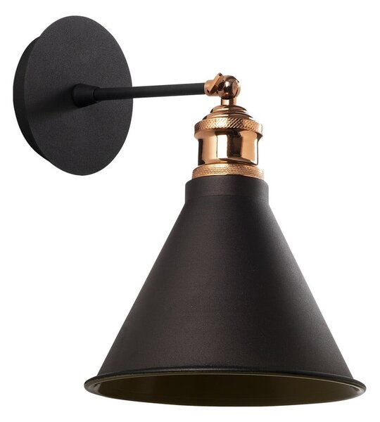 Lampada da parete nera/dorata ø 20 cm Tramino – Opviq lights