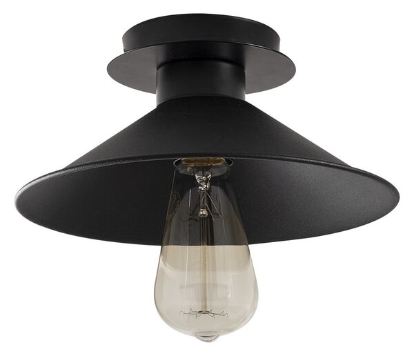 Plafoniera nera con paralume in metallo ø 24 cm Berceste – Opviq lights