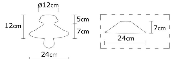 Plafoniera nera con paralume in metallo ø 24 cm Berceste – Opviq lights