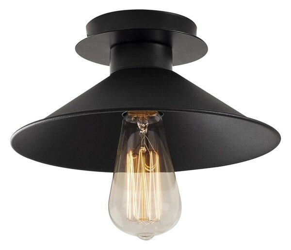 Plafoniera nera con paralume in metallo ø 24 cm Berceste – Opviq lights