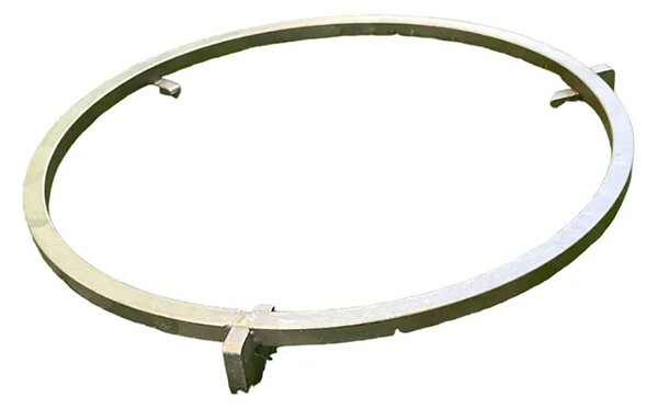 Griglia Piatta per Barbecue Food Bumper Ø24x3 cm in Acciaio Inox