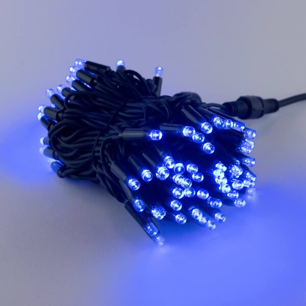 Catenaria Natalizia LED 11.6M IP65 Cavo VERDE Luce BLU Colore Blu 11000 °K