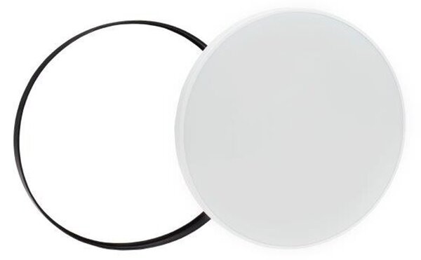 Plafoniera LED 32W IP54 Bianco Variabile CCT Ø380mm Doppia Cornice