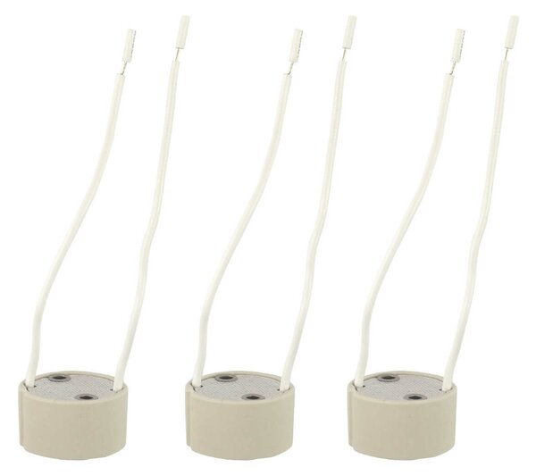 Faro da Incasso Orientabile Bianco - 3 lampade AR111 Foro 460x160mm