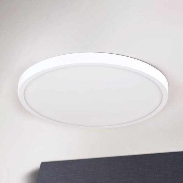 ORION Plafoniera a LED Lero, dimmerabile, Bianco / Opale, Soggiorno / Sala da pranzo, Alluminio, Moderno, Plafoniera LED