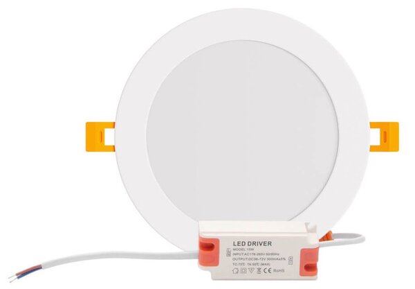Pannello LED Rotondo 15W 1.500lm Foro Ø155-160mm Osram chip LED Colore Bianco Naturale 4.000K