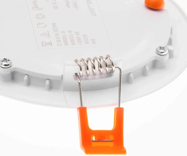 Pannello LED Rotondo 8W 800lm Foro Ø105-110mm Osram chip LED Colore Bianco Naturale 4.000K