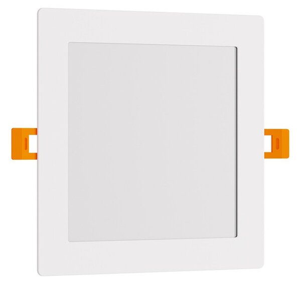 Pannello LED Quadrato 15W 1.500lm Foro 155x155mm Osram chip LED Colore Bianco Caldo 3.000K