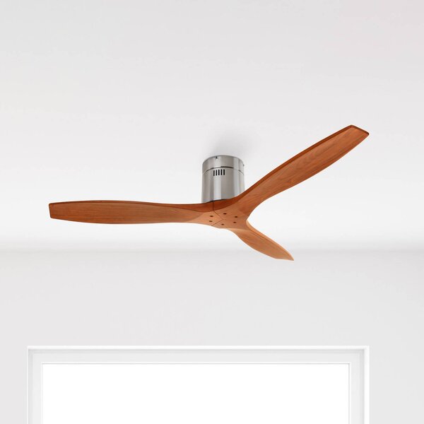 LEDS-C4 Ventilatore da soffitto Stem con pale in legno, legno scuro, Legno scuro, Soggiorno / Sala da pranzo, Legno, Moderno