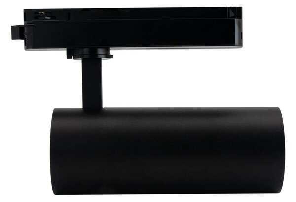 Faro LED 30W Monofase Nero 38°/60° 130lm/W CRI92 no Flickering Colore Bianco Naturale 4.000K