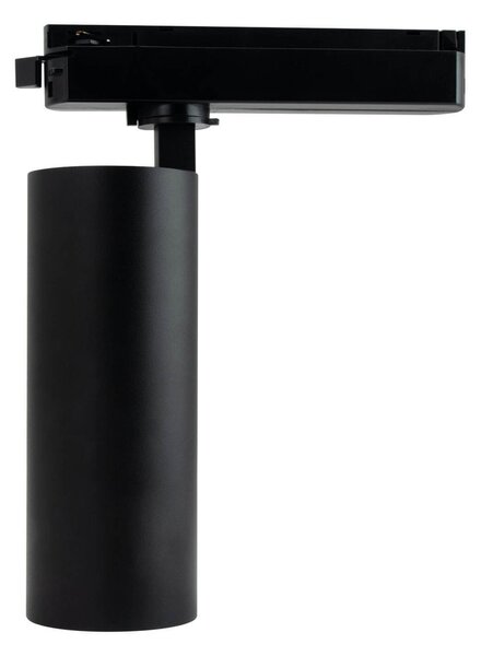 Faro LED 30W Monofase Nero 38°/60° 130lm/W CRI92 no Flickering Colore Bianco Naturale 4.000K