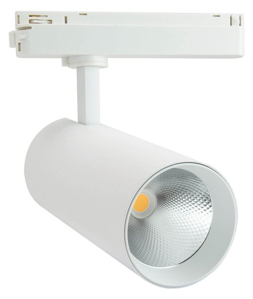 Faro LED 40W Monofase 38°/60° 130LM/W CRI92 no Flickering Colore Bianco Naturale 4.000K