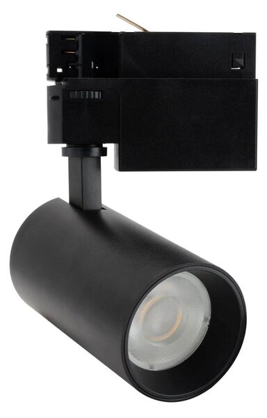 Faro LED 20W Trifase Nero 60° 120lm/W CRI92 no Flickering - BRIDGELUX LED Colore Bianco Naturale 4.000K