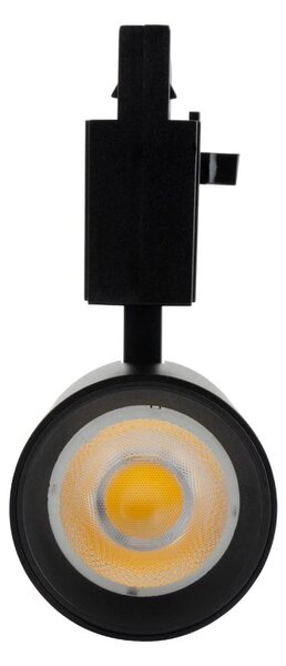 Faro LED 20W Trifase Nero 60° 120lm/W CRI92 no Flickering - BRIDGELUX LED Colore Bianco Naturale 4.000K