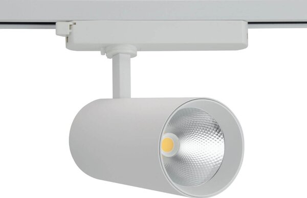 Faro LED 40W Monofase 38°/60° 130LM/W CRI92 no Flickering Colore Bianco Naturale 4.000K
